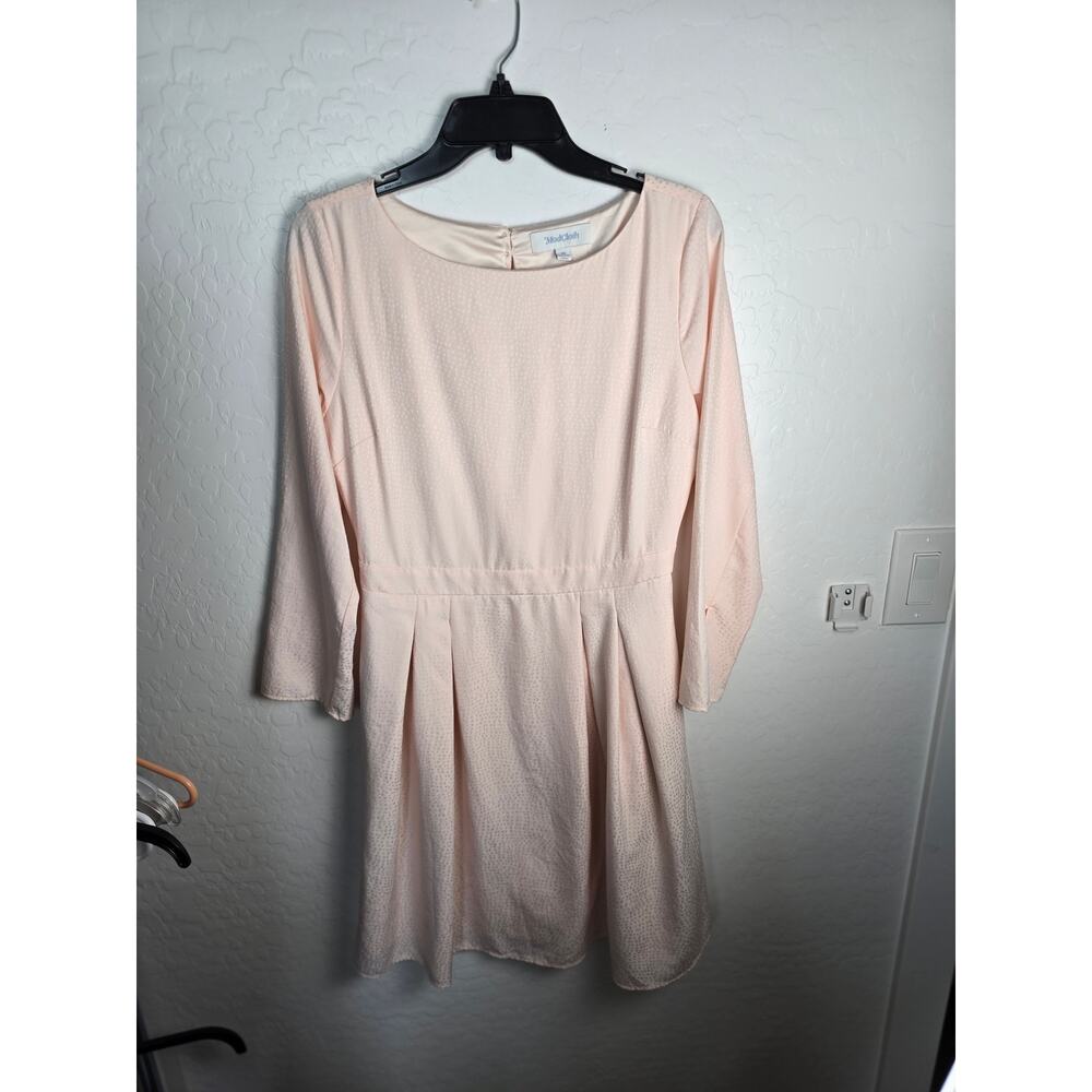 Mod Cloth Dress Into the Spotlight Fit and flare Light Pink Size Medium
